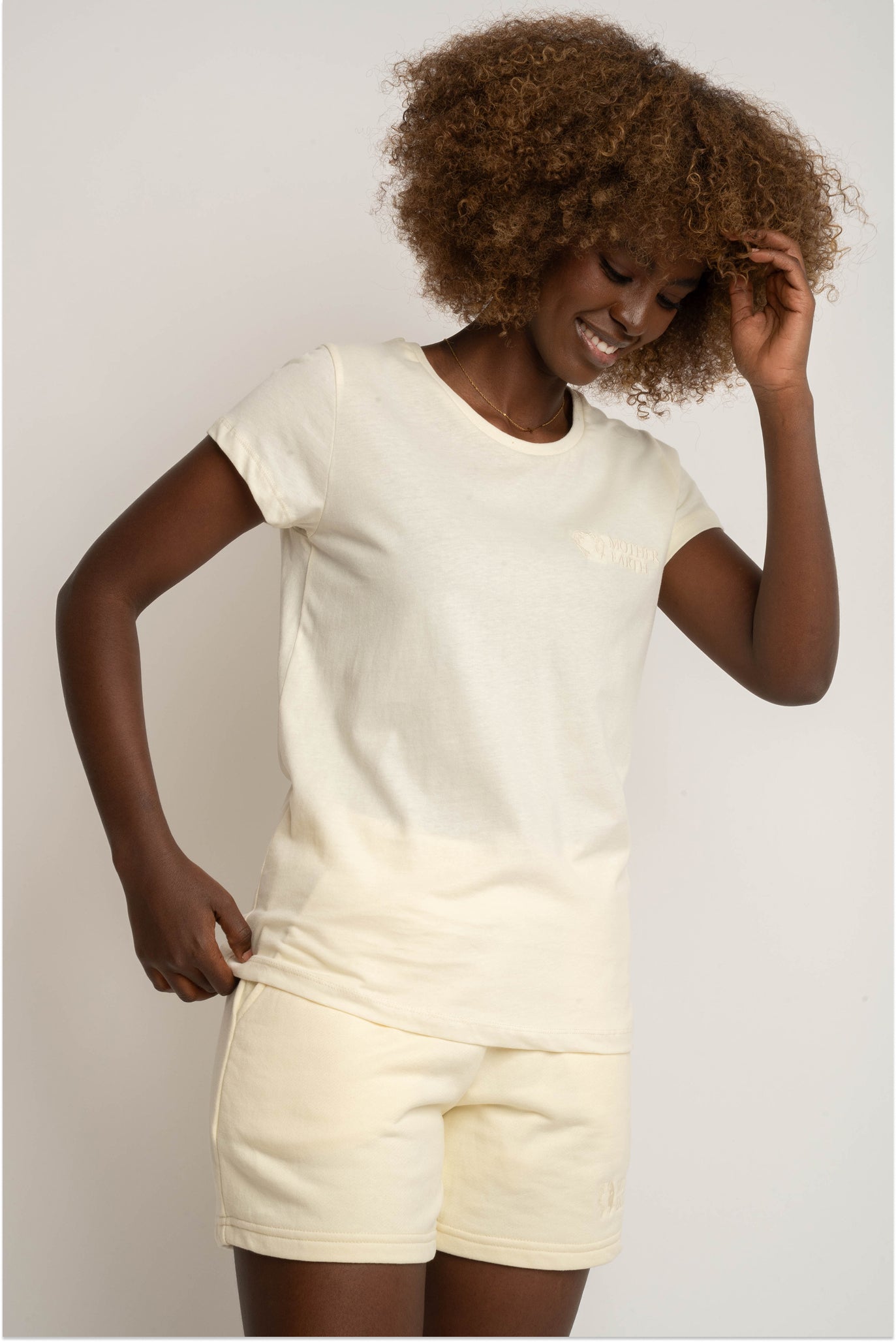 WOMEN'S CREAM T-SHIRT - SALINA