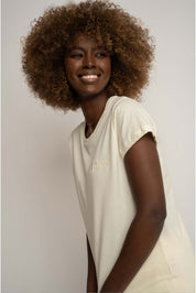 WOMEN'S CREAM T-SHIRT - SALINA