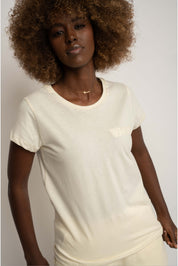 WOMEN'S CREAM T-SHIRT - SALINA
