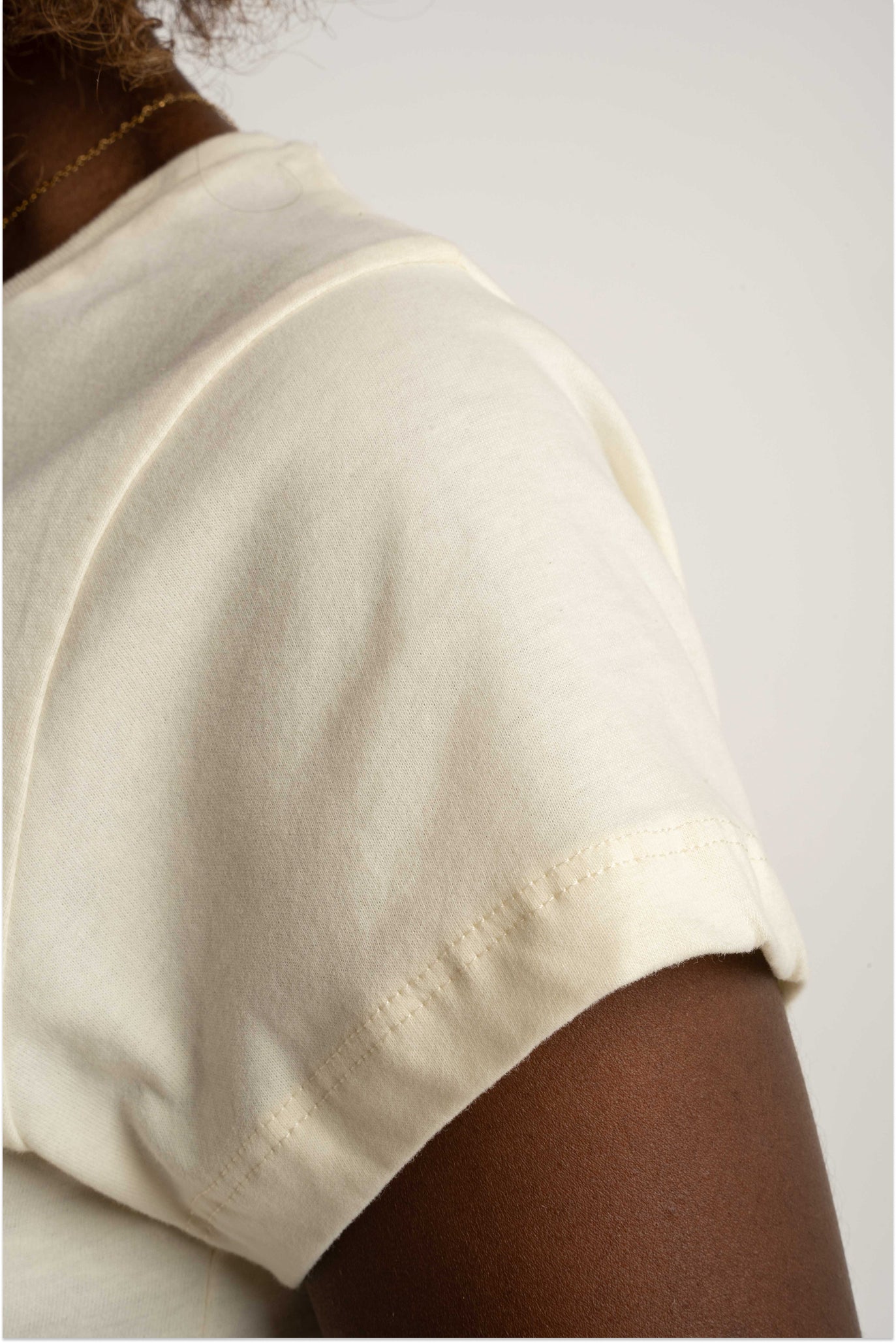 WOMEN'S CREAM T-SHIRT - SALINA