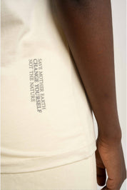 WOMEN'S CREAM T-SHIRT - SALINA