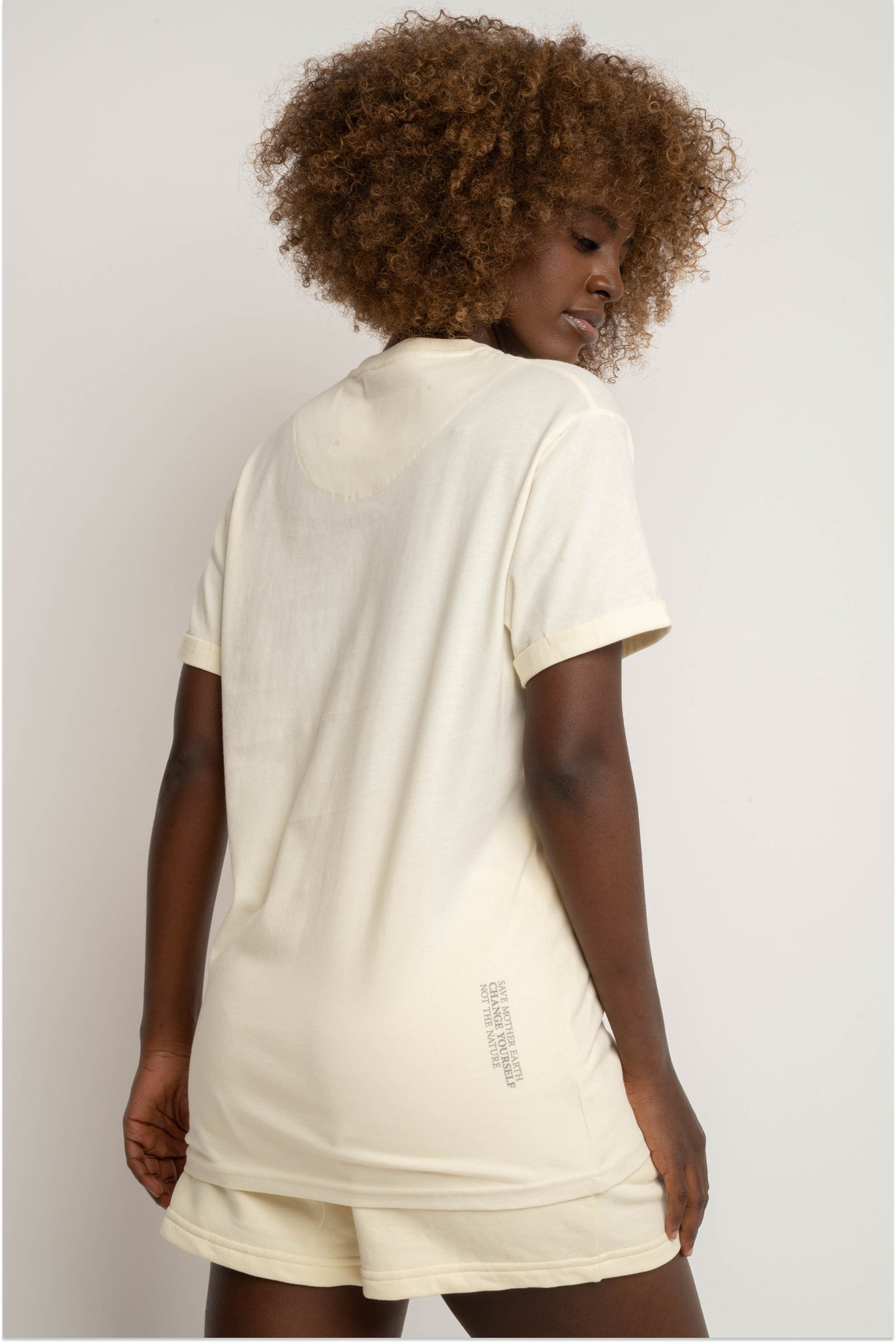 WOMEN'S CREAM T-SHIRT - TULUM