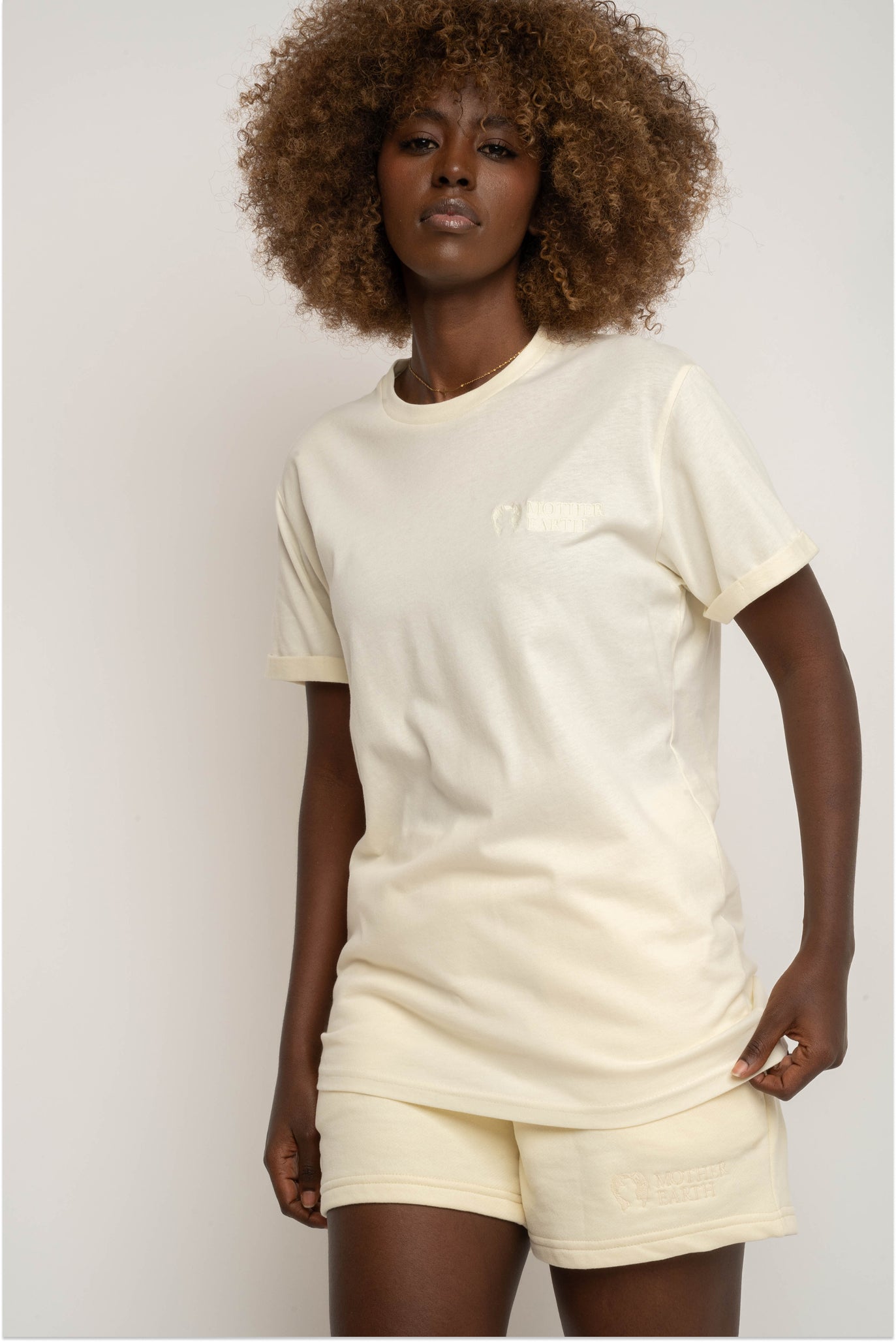 WOMEN'S CREAM T-SHIRT - TULUM