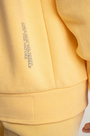 BLUZA Z DEKOLTEM OVERSIZE ŻÓŁTA - BISCOE