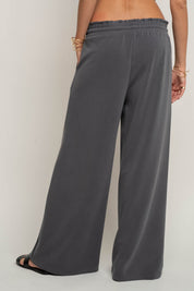 DAMSKIE SPODNIE Z MODALU SZARE - CALDERA