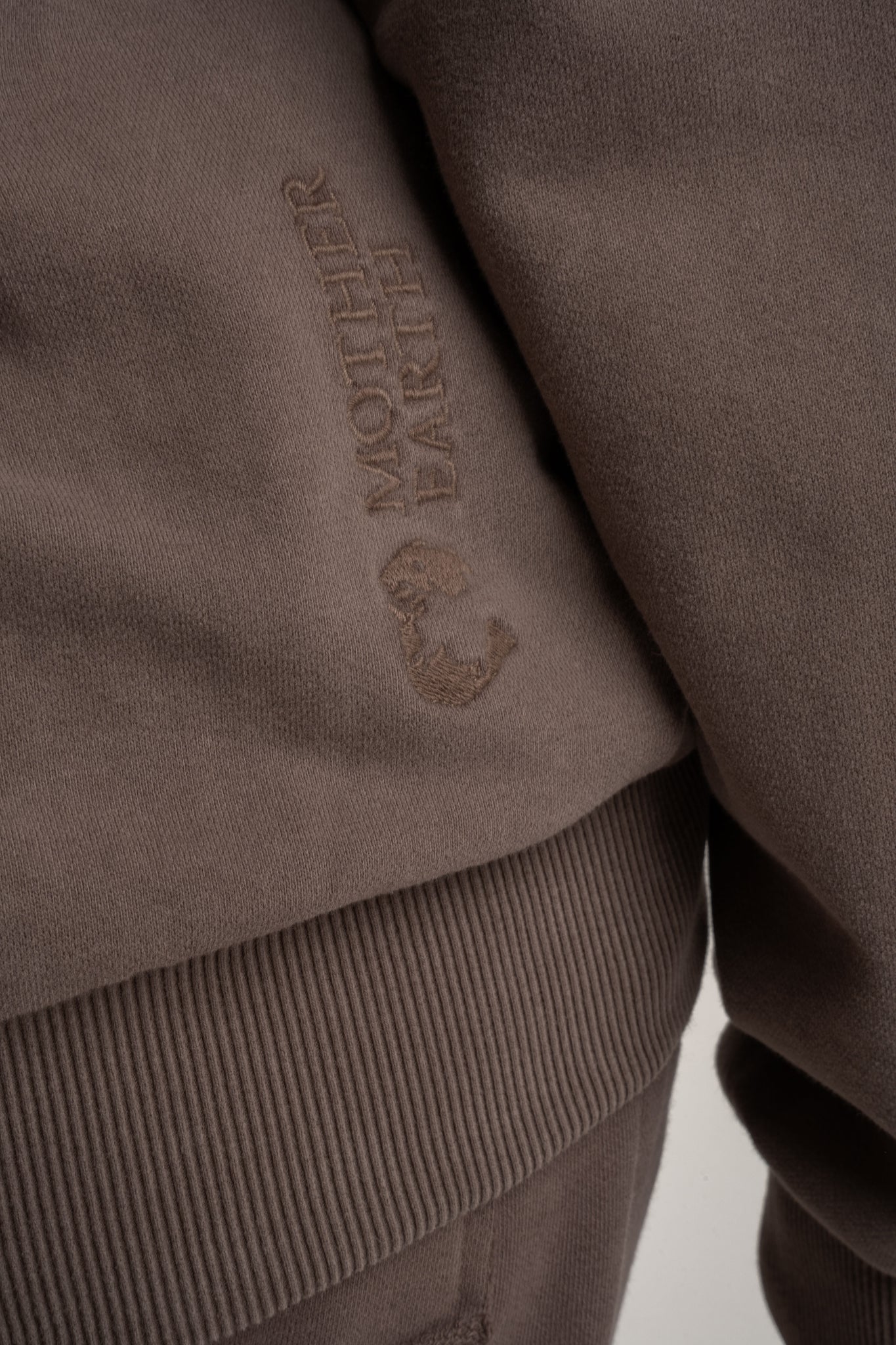 WASHED EFFECT HOODIE BROWN - KUOPIO