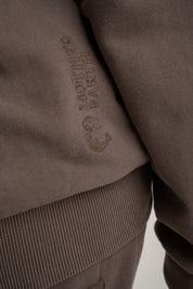 WASHED EFFECT HOODIE BROWN - KUOPIO