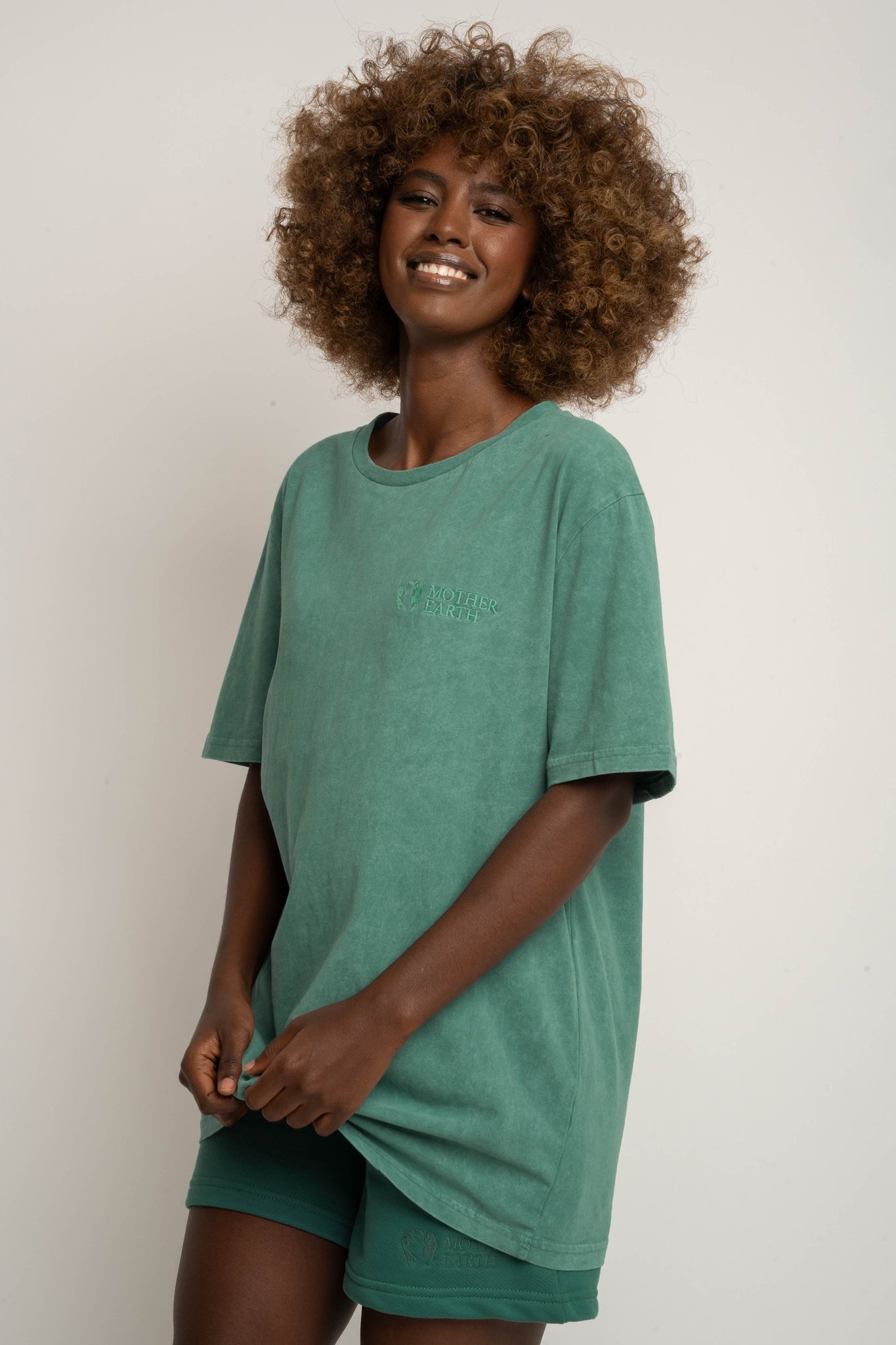 WASHED GREEN T-SHIRT - TAHOE