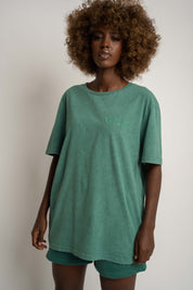 WASHED GREEN T-SHIRT - TAHOE