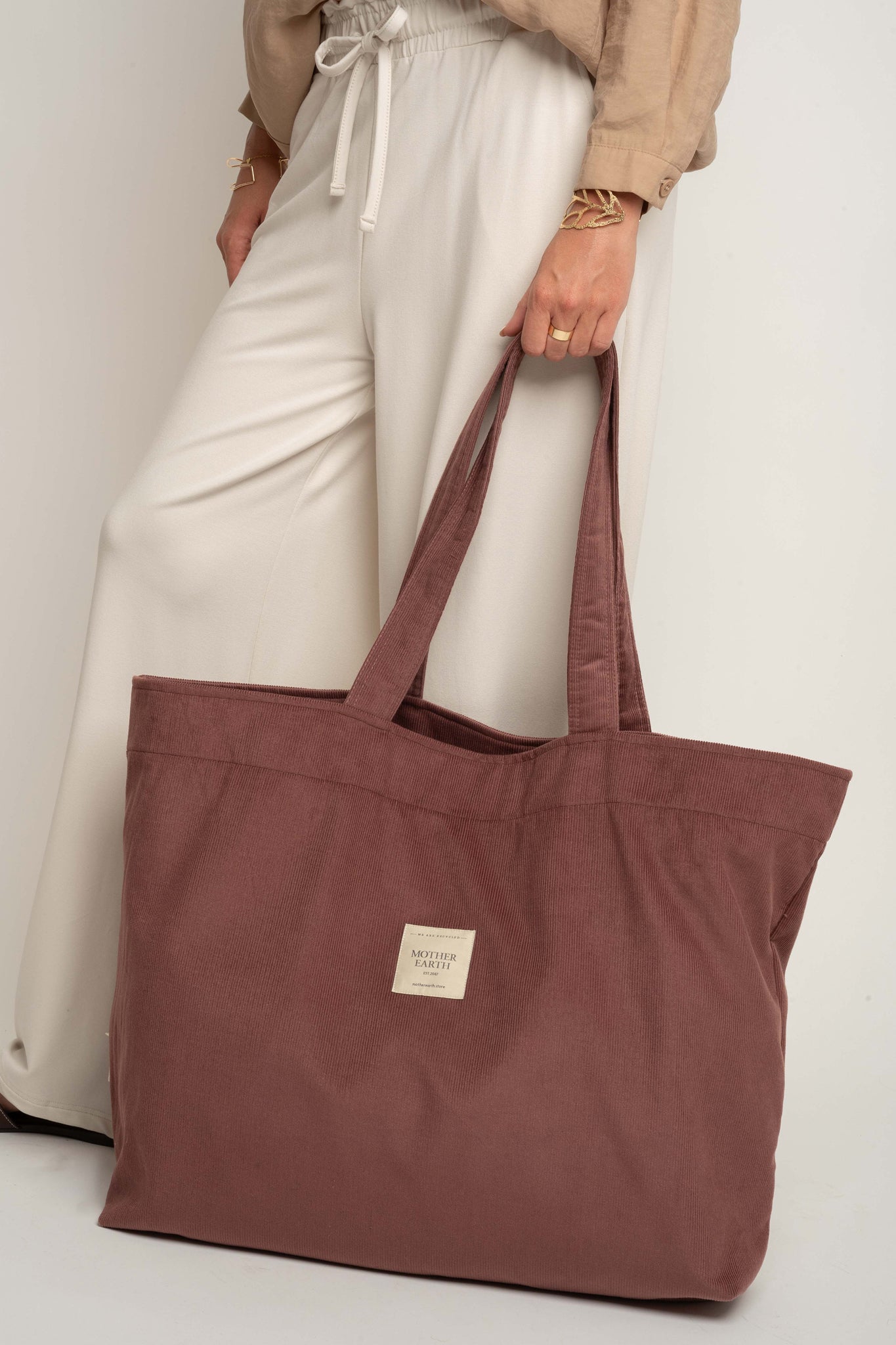 TORBA TYPU SHOPPER  BAG JASNOBORDOWA  - ADALAR