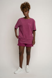WASHED BURGUNDY T-SHIRT - TAHOE