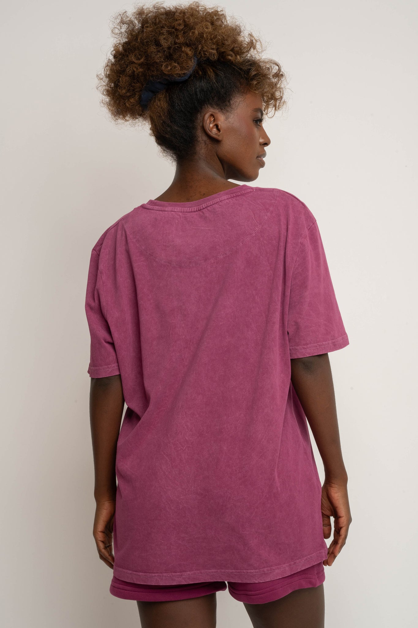 WASHED BURGUNDY T-SHIRT - TAHOE