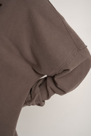 WASHED EFFECT HOODIE BROWN - LIMFJORD