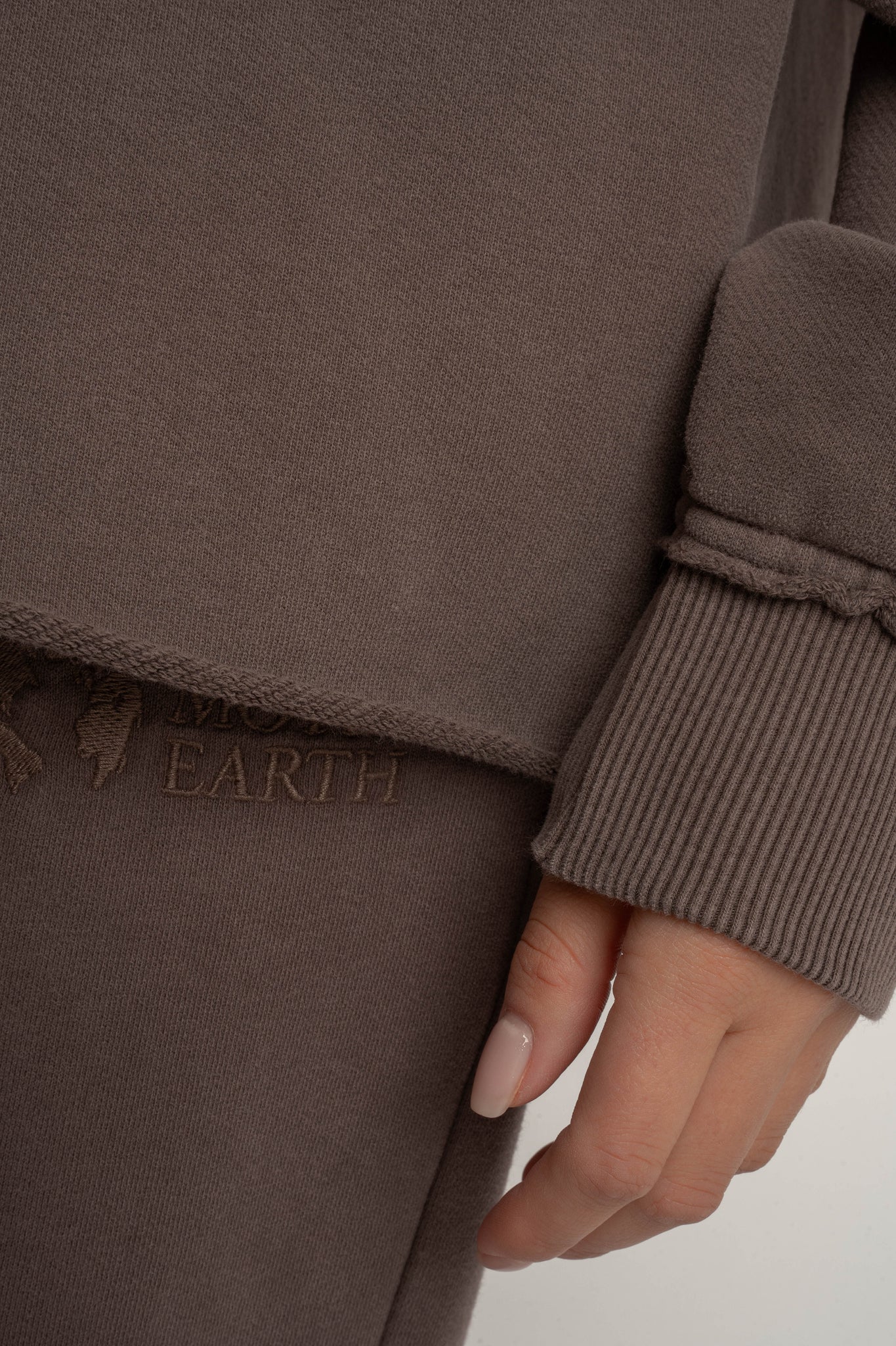 WASHED EFFECT HOODIE BROWN - LIMFJORD