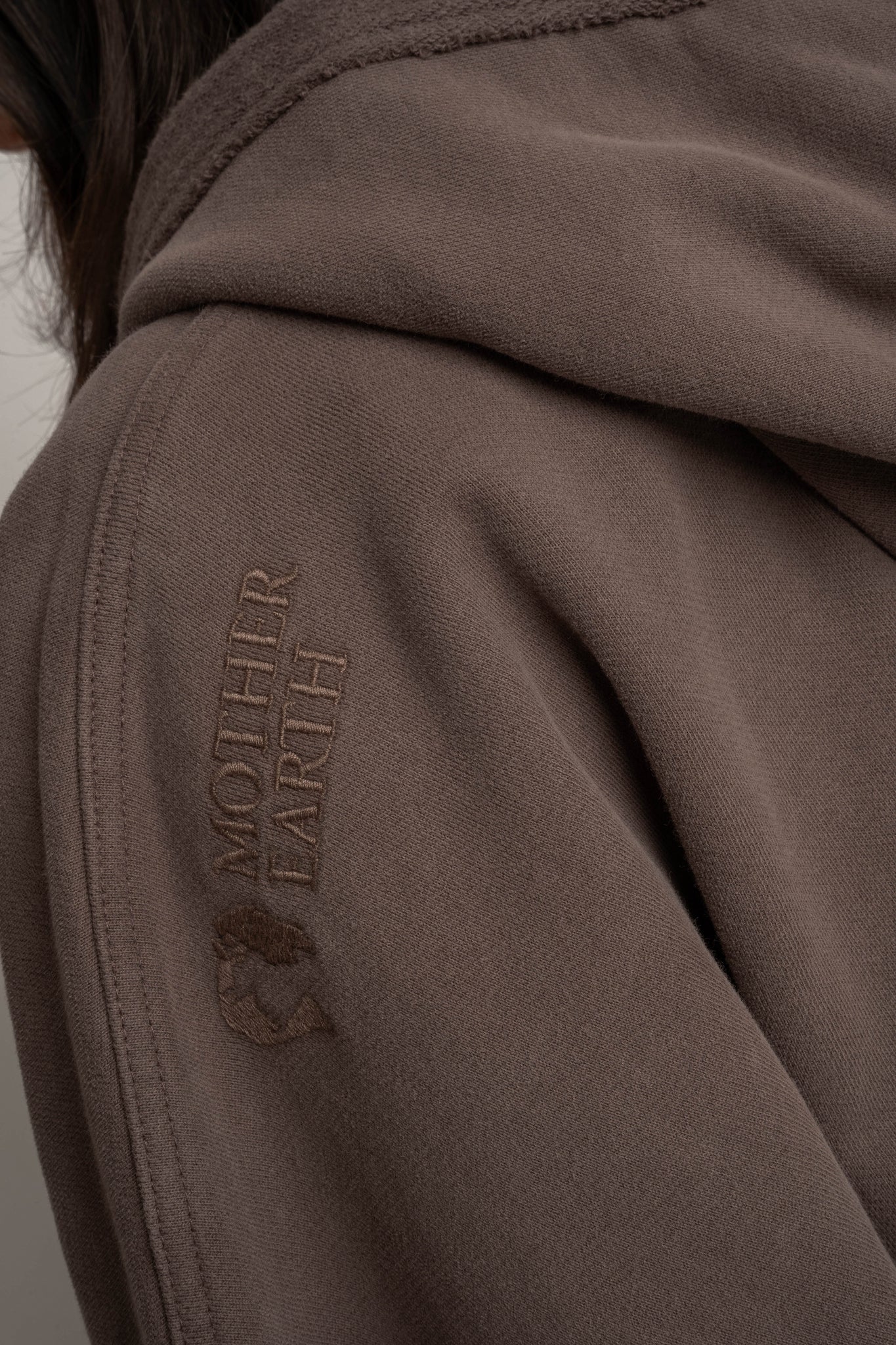 WASHED EFFECT HOODIE BROWN - LIMFJORD