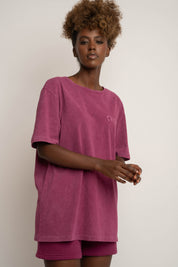 WASHED BURGUNDY T-SHIRT - TAHOE