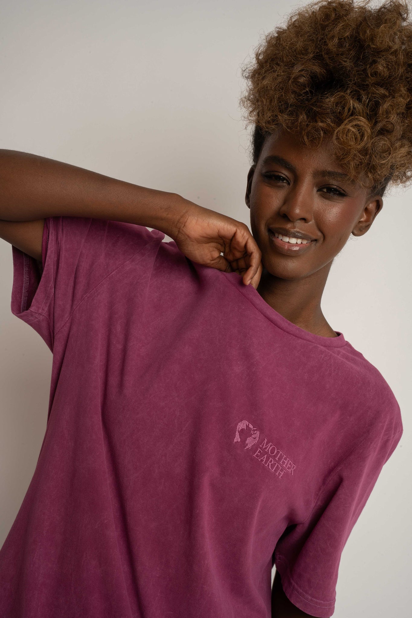 WASHED BURGUNDY T-SHIRT - TAHOE