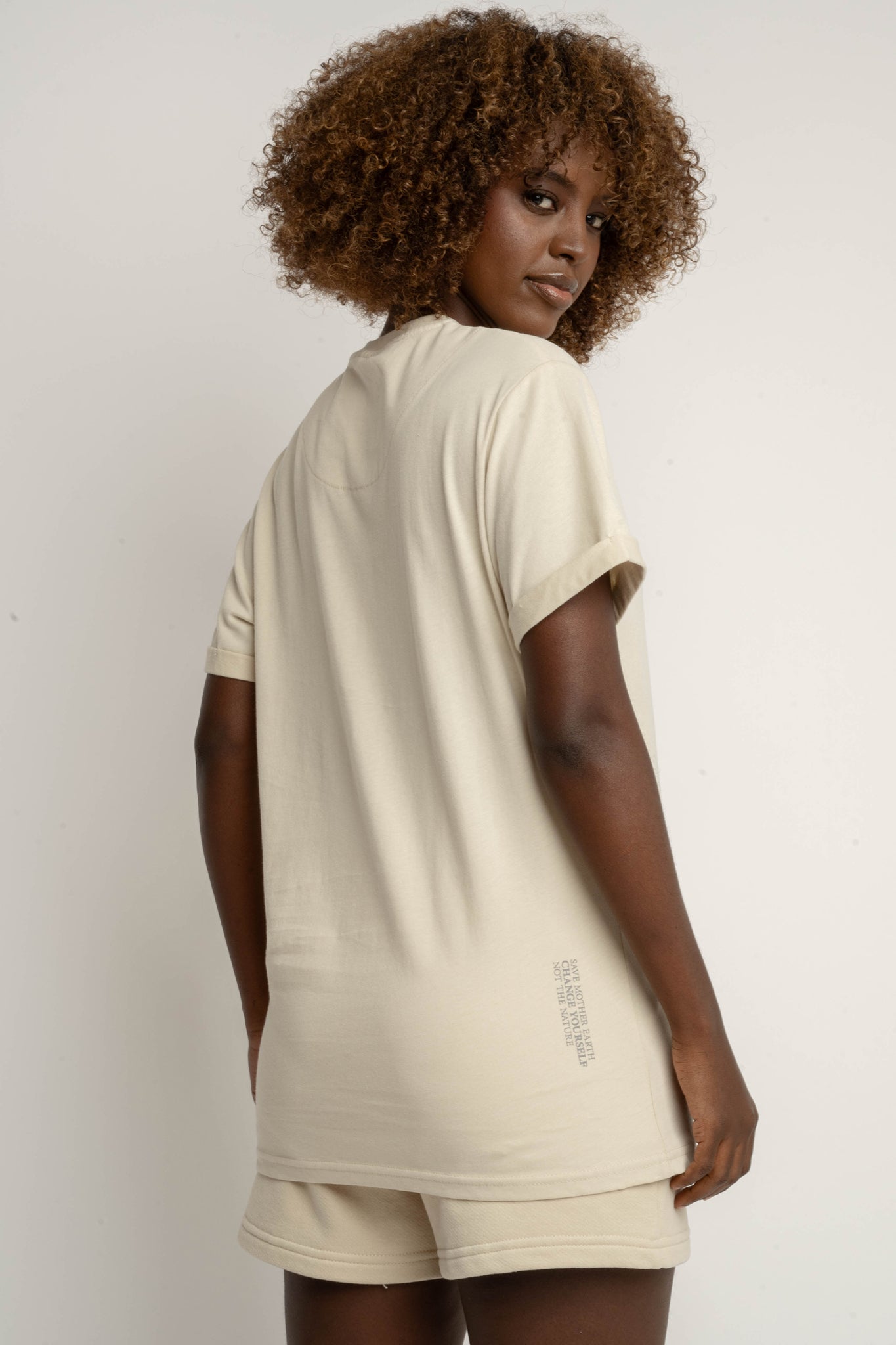 WOMEN'S LIGHT BEIGE T-SHIRT - TULUM