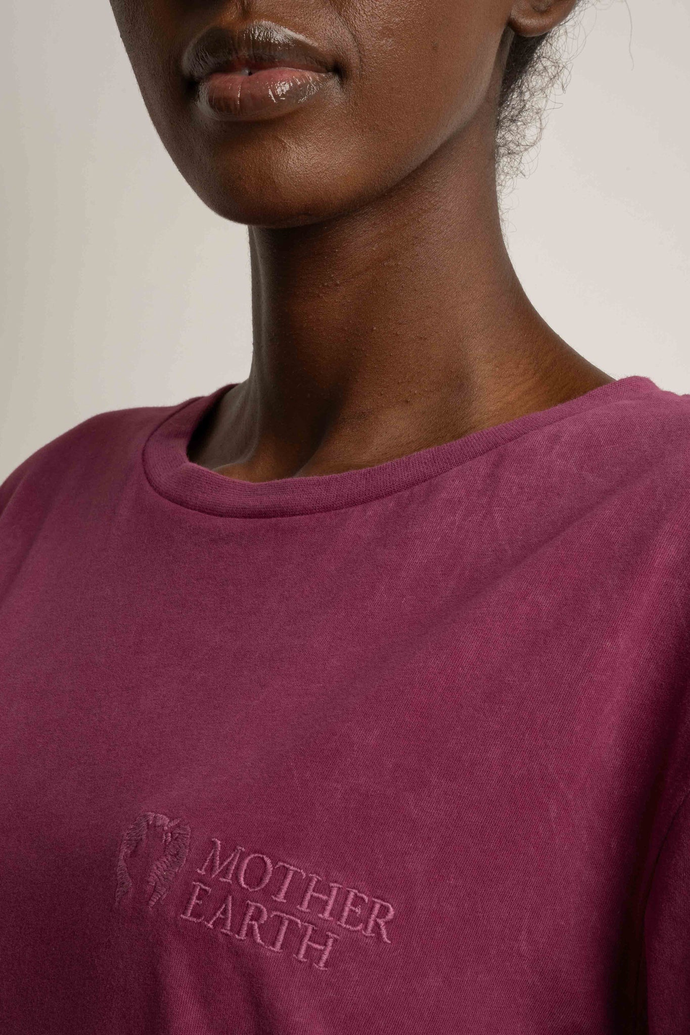 WASHED BURGUNDY T-SHIRT - TAHOE