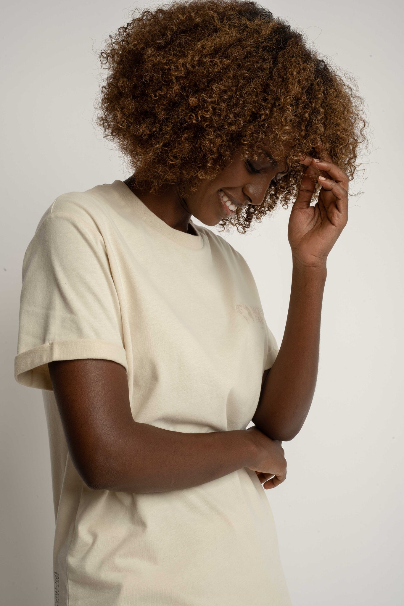 WOMEN'S LIGHT BEIGE T-SHIRT - TULUM
