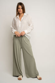 WOMEN'S ECRU MODAL SHIRT - HARPIA