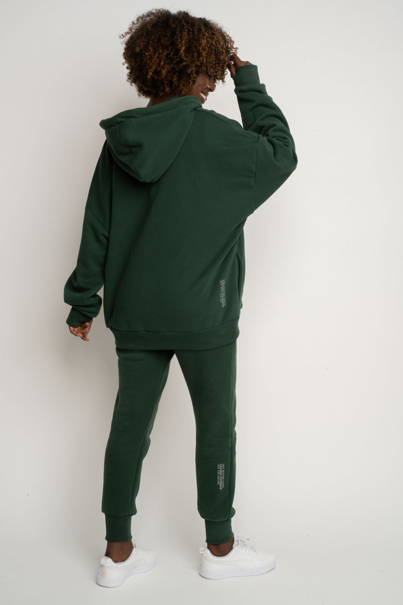 DARK GREEN HOODIE -NIKO