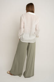 WOMEN'S ECRU MODAL SHIRT - HARPIA