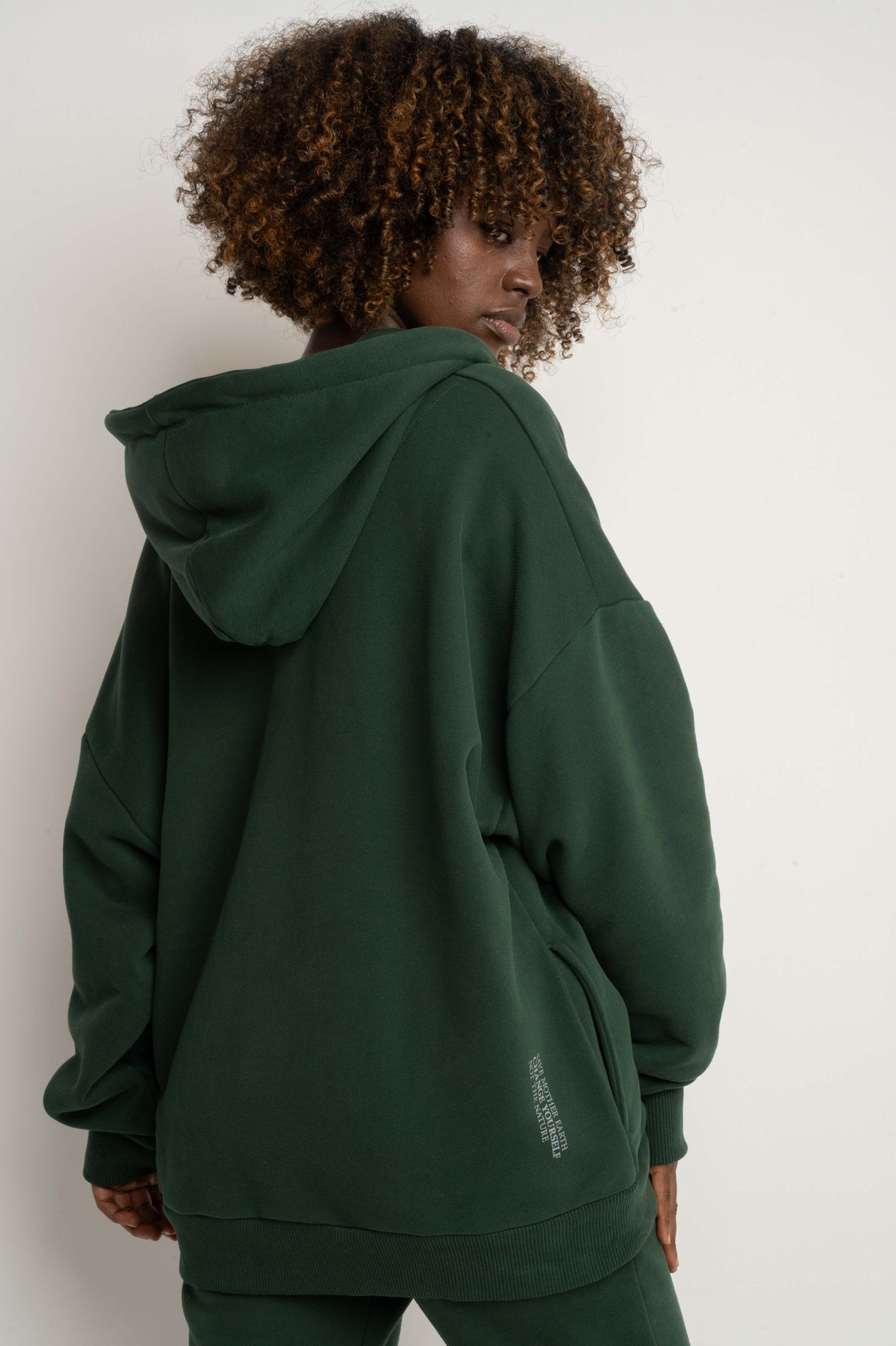 DARK GREEN HOODIE -NIKO