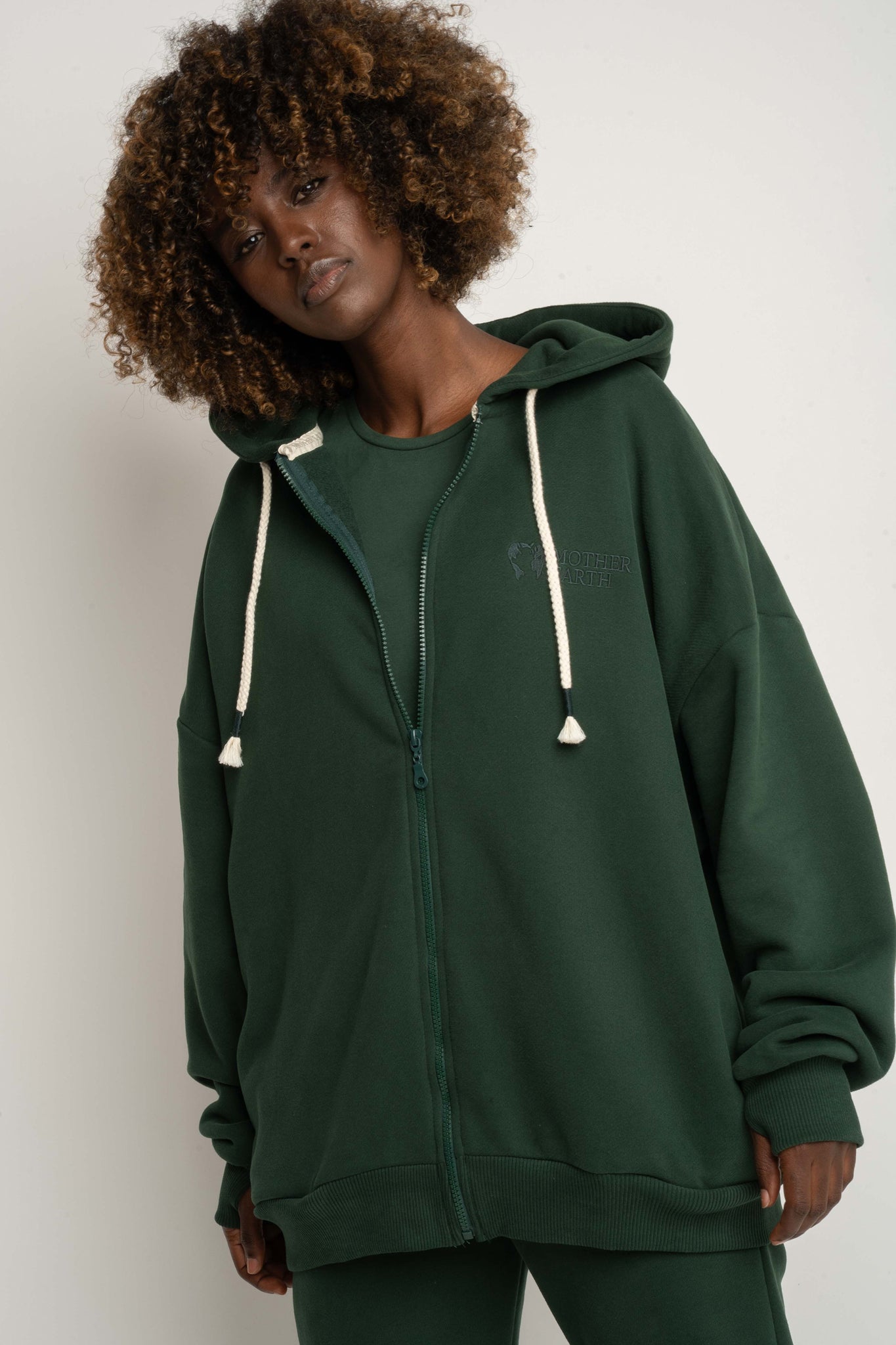 DARK GREEN HOODIE -NIKO