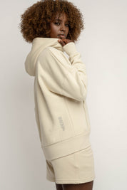 LIGHT BEIGE HOODED SWEATSHIRT - MURIA