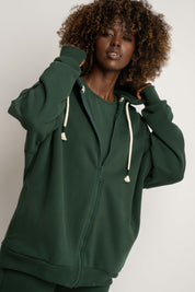 DARK GREEN HOODIE -NIKO