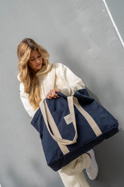 TORBA TYPU SHOPPER  BAG GRANATOWA - PALAU