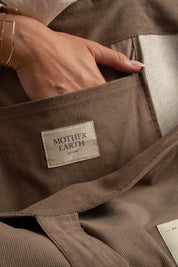 TORBA TYPU SHOPPER  BAG CIEMNOBEŻOWA - ADALAR