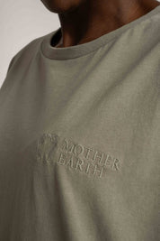 WASHED EFFECT T-SHIRT OLIVE - TAHOE