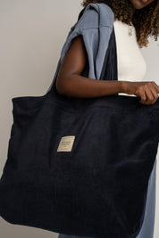 TORBA TYPU SHOPPER  BAG CIEMNIOGRANATOWA - ADALAR