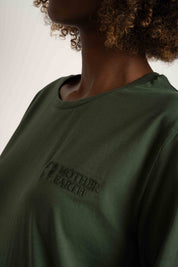 LONGSLEEVE OVERSIZE Z DELIKATNYM EFEKTEM SPRANIA ZIELONY - GILI