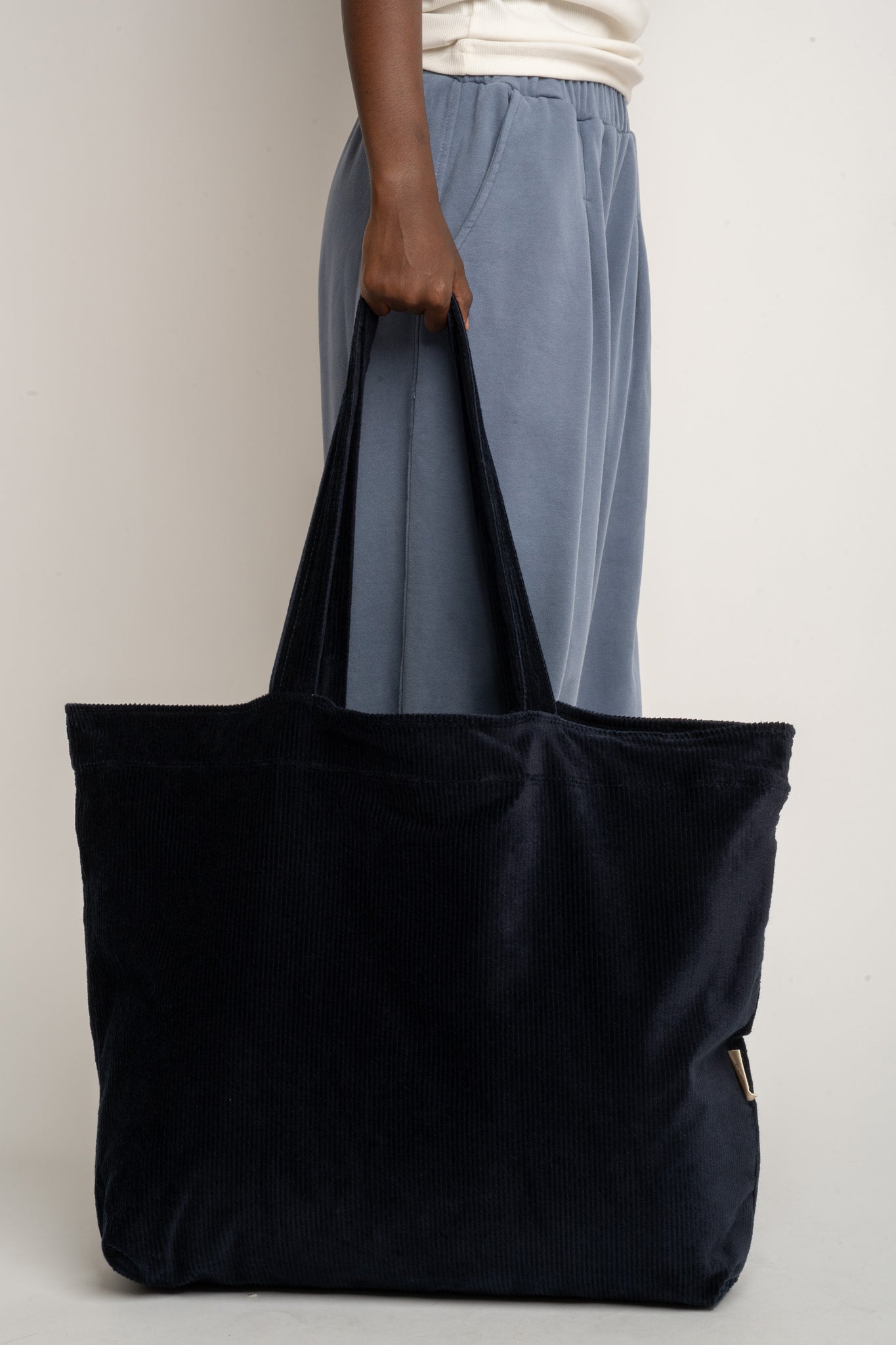 TORBA TYPU SHOPPER  BAG CIEMNIOGRANATOWA - ADALAR