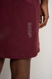 T-SHIRT OVERSIZE BORDOWY - GENEVA