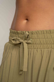 DAMSKIE SPODNIE Z MODALU ZIELONE - KYMA