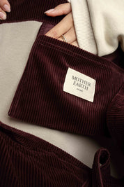 BURGUNDY SHOPPER BAG - ADALAR