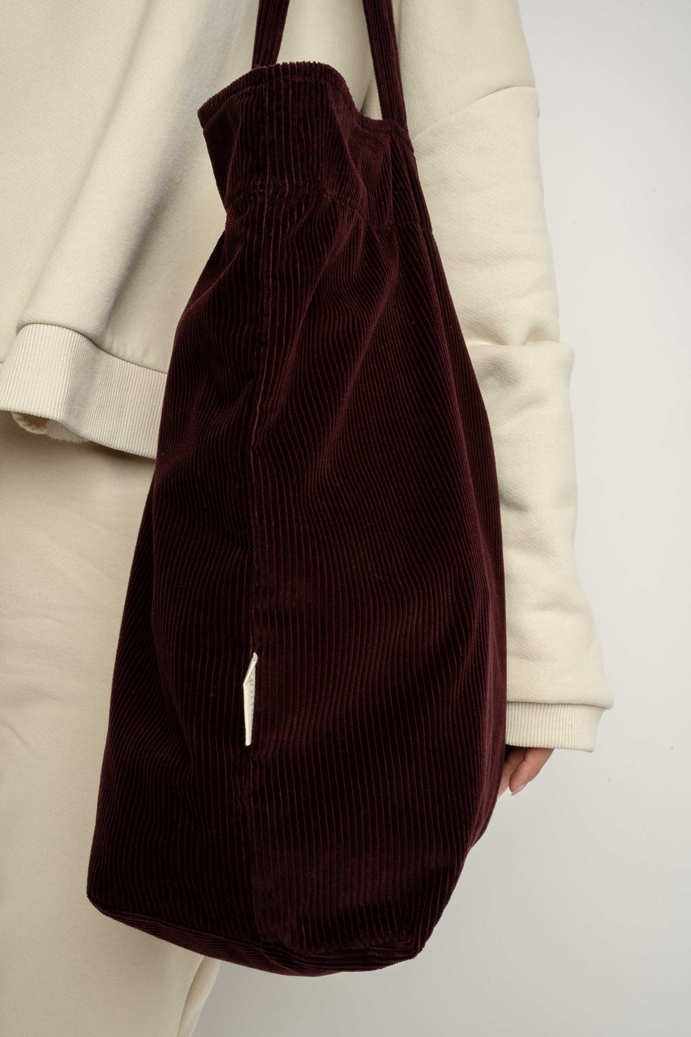 BURGUNDY SHOPPER BAG - ADALAR
