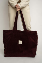 BURGUNDY SHOPPER BAG - ADALAR