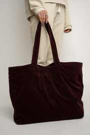 BURGUNDY SHOPPER BAG - ADALAR