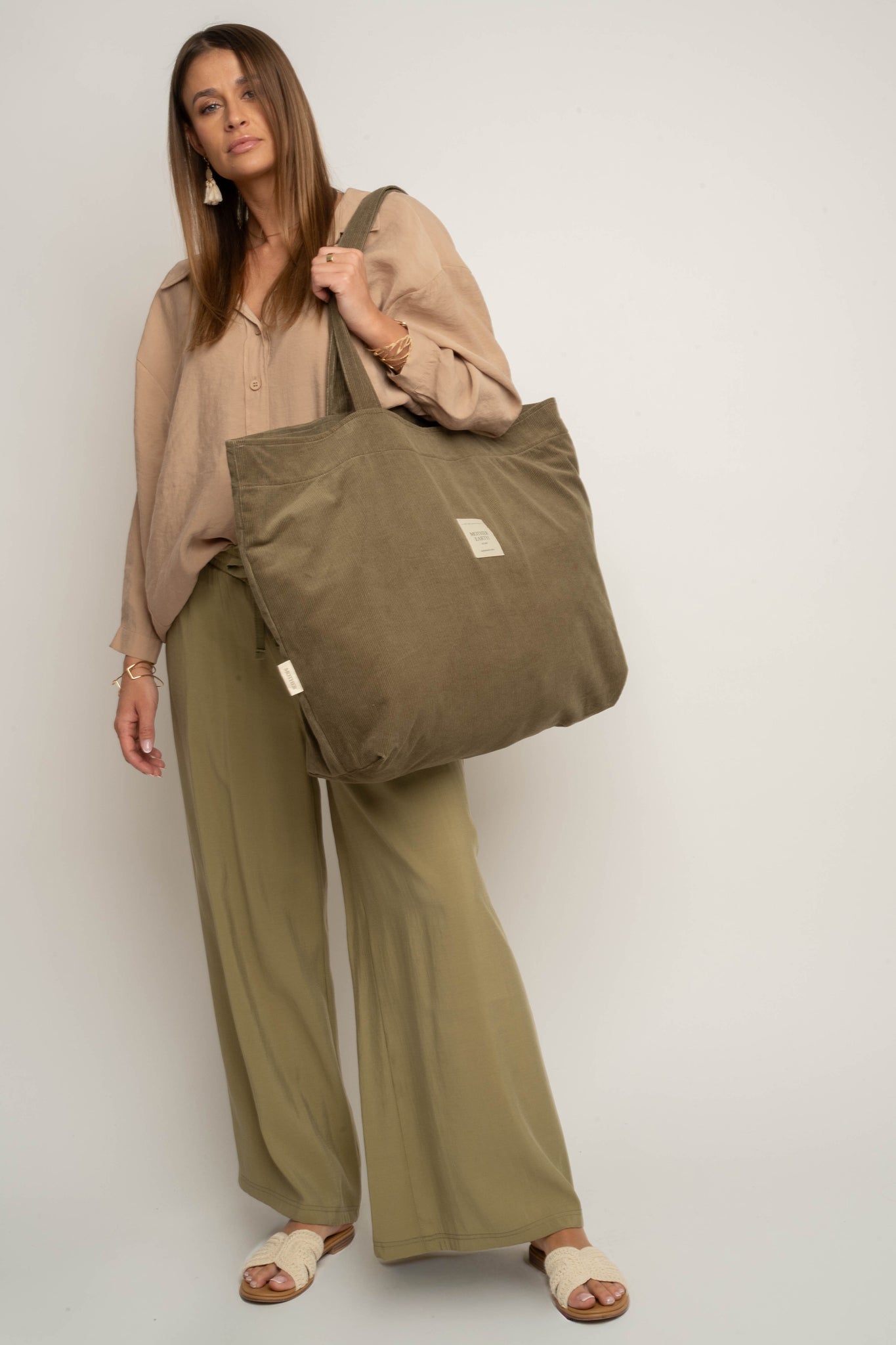 TORBA TYPU SHOPPER  BAG OLIWKOWA - ADALAR