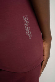 T-SHIRT DAMSKI BORDOWY - PETIT