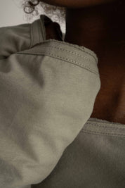 COTTON LONG SLEEVE TOP GREEN - NAMIB