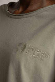 COTTON LONG SLEEVE TOP GREEN - NAMIB