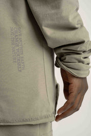 COTTON LONG SLEEVE TOP GREEN - NAMIB