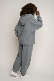 WASHED EFFECT HOODIE ANTHRACITE - LIMFJORD