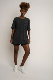 WASHED BLACK T-SHIRT - TAHOE